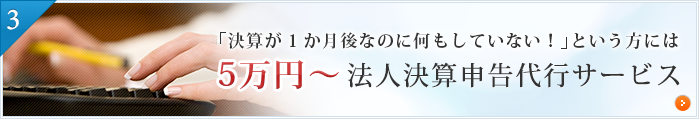 法人決算申告代行サービス